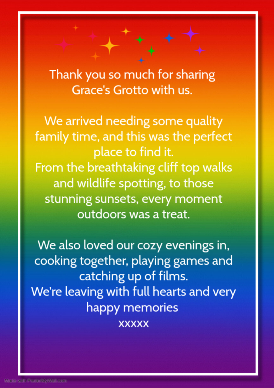 Leaving with full hearts & happy memories xx